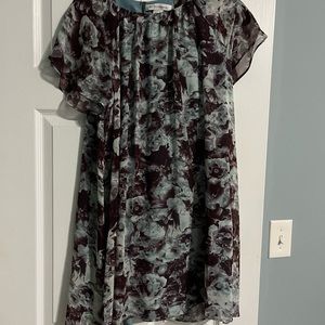 BCBG flowy flowery dress
